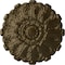 Ekena Millwork Durham Ceiling Medallion (Fits Canopies up to 4 1/4"), Hand-Painted Brass, 31"OD x 1 1/2"P CM31DUBRS - alternate 1
